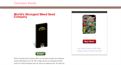 Desktop Screenshot of cannabiseeds.com