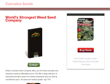 Tablet Screenshot of cannabiseeds.com